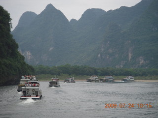 153 6xq. China eclipse - Li River  boat tour