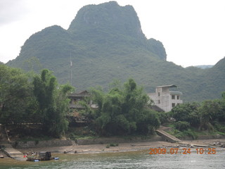 171 6xq. China eclipse - Li River  boat tour