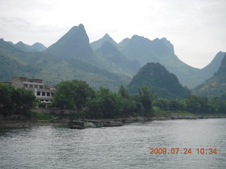 184 6xq. China eclipse - Li River  boat tour