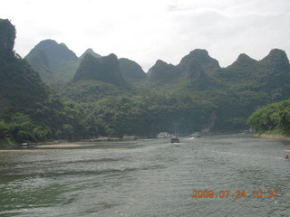 190 6xq. China eclipse - Li River  boat tour
