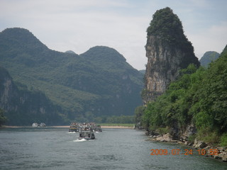 242 6xq. China eclipse - Li River  boat tour