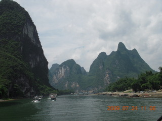 263 6xq. China eclipse - Li River  boat tour