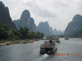 294 6xq. China eclipse - Li River  boat tour