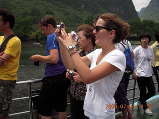 338 6xq. China eclipse - Li River  boat tour