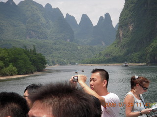 352 6xq. China eclipse - Li River  boat tour