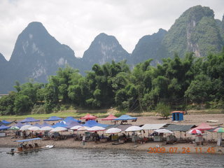 359 6xq. China eclipse - Li River  boat tour
