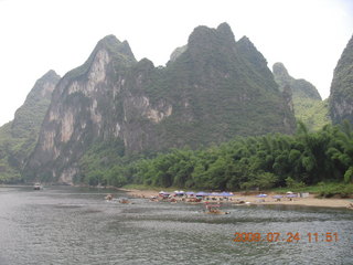 369 6xq. China eclipse - Li River  boat tour