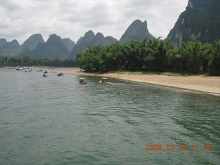 371 6xq. China eclipse - Li River  boat tour