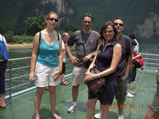 376 6xq. China eclipse - Li River  boat tour