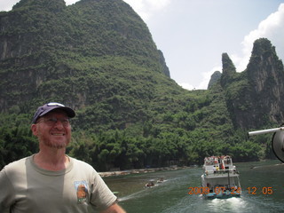 401 6xq. China eclipse - Li River  boat tour - Adam