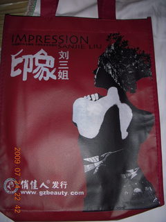 544 6xq. China eclipse - Yangshuo - Impression night show - bag for DVD/CD set