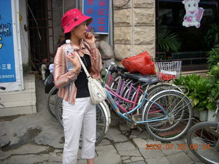 79 6xr. China eclipse - Yangshuo bicycle ride - Ling