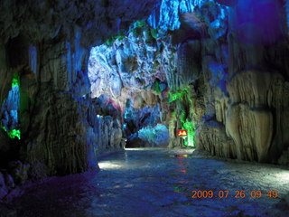65 6xs. China eclipse - Guilin - Reed Flute Cave (really low light, extensive motion stabilization)