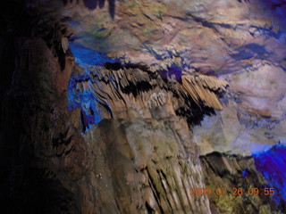 71 6xs. China eclipse - Guilin - Reed Flute Cave (really low light, extensive motion stabilization)