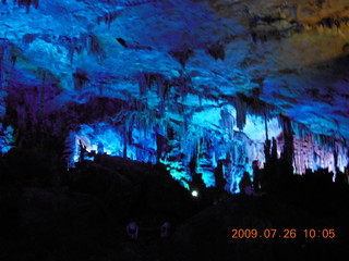 85 6xs. China eclipse - Guilin - Reed Flute Cave (really low light, extensive motion stabilization)