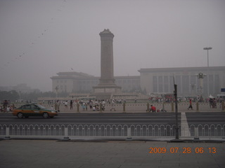 23 6xu. China eclipse - Beijing morning run - Tianenman Square