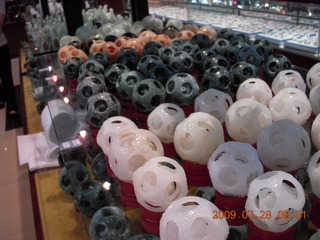 38 6xu. China eclipse - Beijing tour - jade factory - jade balls