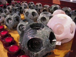 39 6xu. China eclipse - Beijing tour - jade factory - jade balls