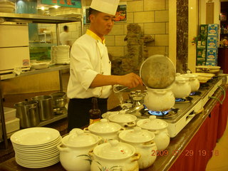 240 6xv. China eclipse - Beijing - dinner with Jack's parents - chef and dishes