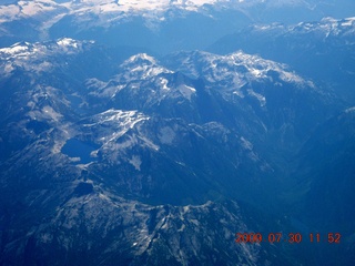 186 6xw. China eclipse - aerial - Canadian Rockies