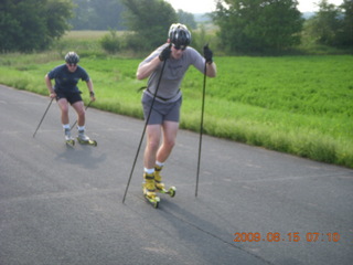 Afton, Minnesota, run - roller bladers