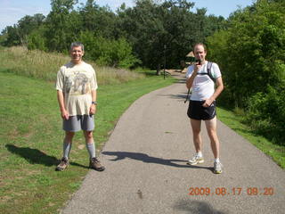 Kevin and Steve - Burnsville, Minnesota, trail run