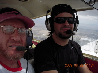 Adam and Sean flying in N4372J