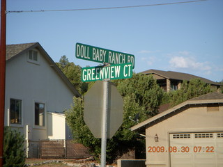 Safford Airport (SAD) run - Aviation Way (Airport Road) sign