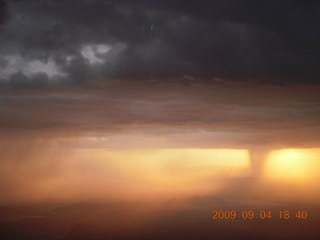 China eclipse - aerial sunrise/sunset