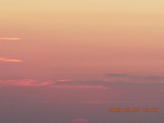 Blythe (BLH) fly-in - sunset through storm clouds