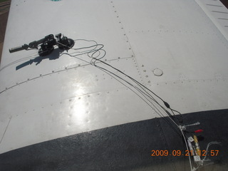 video camera cable in flight