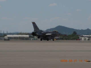 F-16 landing at Tucson (TUS)