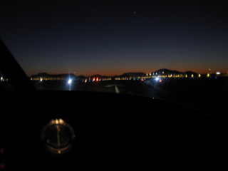DVT takeoff before dawn