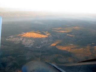 aerial - mountain dawn
