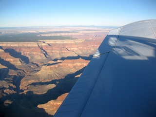 aerial - south rim of Grand Canyon ahead