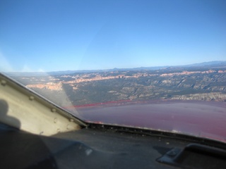 aerial - southern Utah - Bryce Canyon in distance