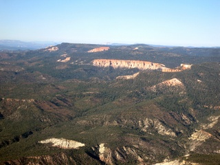 aerial - southern Utah - white cliffs