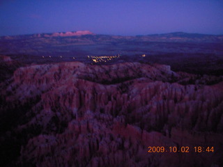Bryce Canyon - dark after sunset