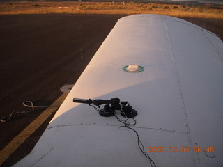 video camera on wing