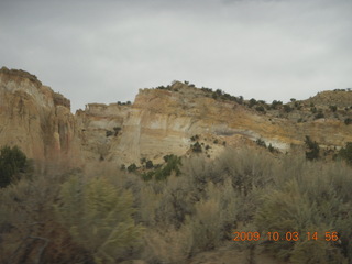 115 703. driving to Kodachrome Basin and Grosvenor Arch