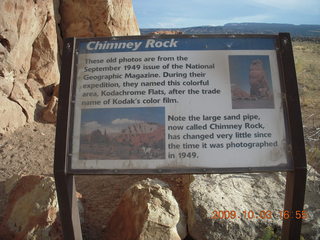 Kodachrome Basin State Park - Chimney Rock sign