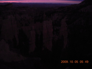 2 705. Bryce Canyon - rim from Fairyland to Sunrise - early dawn