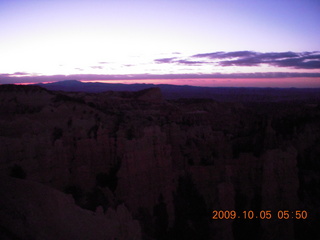3 705. Bryce Canyon - rim from Fairyland to Sunrise - early dawn