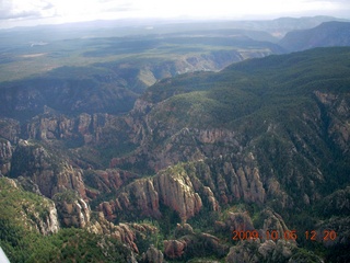 aerial - Oak Creek Canyon near Sedona