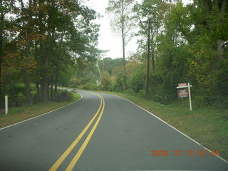 autumn drive in Monmouth County