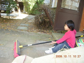 Cecelia at new house