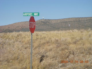 28 70g. Seligman Airport (P23) run - AIrport Way (Road) sign