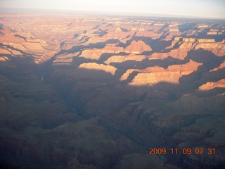 aerial - grand canyon at dawn