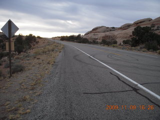 153 719. driving road from Canyonlands Airport (CNY) to Moab