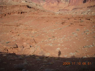 9 71a. Lathrop trail hike - my shadow